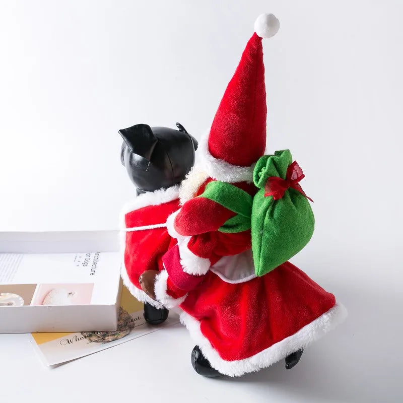 Christmas Reindeer Dog Costume Santa Holiday Pet Outfit