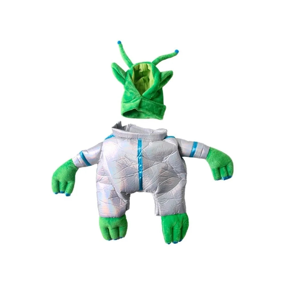 Green-XL Color Alien Pet Costume With Hat – Funny Polyester Cosplay